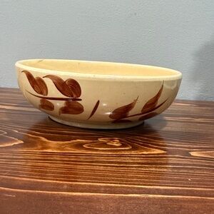 Vintage Watt Cream and Brown Decorative Bowl